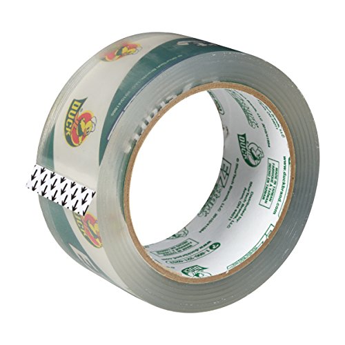 Image of Duck 299002 Brand EZ Start Packaging Tape Clear, 60 Yards /Roll (Single) (Pack of 2)