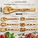 Nightmare Wooden Spoons for Cooking Before Christmas Gifts - Wooden Utensil Set with Spatulas & Spoons, Heat-Resistant, Eco-Friendly Kitchen Utensils for Non-Stick Cookware