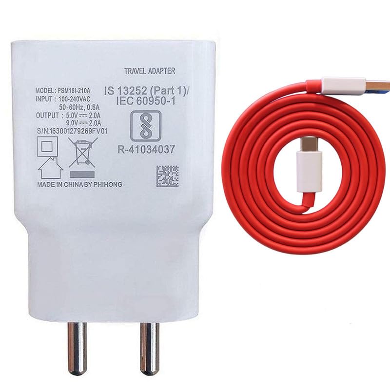 18W Charger for Apple iPad Pro 11 (2022) Original QC Adapter Type C 3.0A High Speed Fast Turbo Charge QC 3.0 Smart SinglePort with 1m Type-C Red Charging & Sync Cable (White, VO, SE.AM)