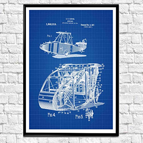Affiche avion vintage resout le manque d'inspiration deco mur