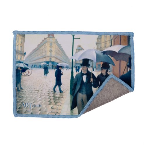 Microfiber Cleaning Cloth for iPad and Touchscreens Paris Street in Rainy Weather Smartie by Lynktec