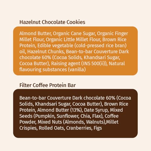Image of The Good Kind Hazelnut Chocolate Cookies (1 Pack) & Filter Coffee Protein Bar (2 Pack), Plant Based Cookies & Bar, Perfect for Snacking, Gluten Free, Palm Oil free & Vegan (Combo Pack of 3)