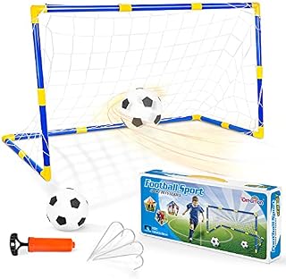 Dreamon Children Football Goal Post Net With Ball Pump Indoor Outdoor Soccer Sport Games Mini Training Practice Set Kids Toy
