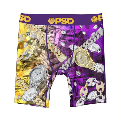 Image of PSD Youth Boys Underwear Money Graphic Print Boxer Briefs, Packs & Singles