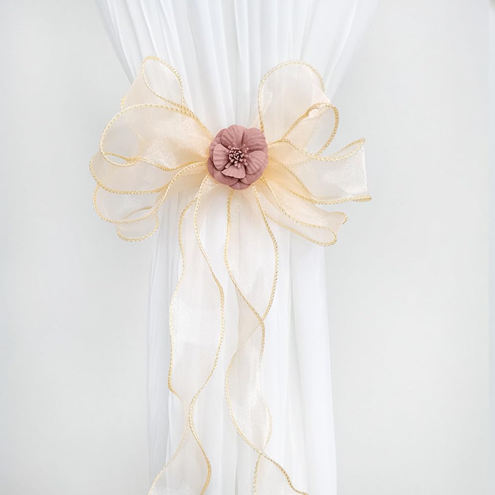 Alzapaños para cortinas OUdini lazos decorativos de flores para ventanas domésticas H3