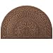 Mibao Half Round Entrance Door Mat, 24 x 36 inch Winter Durable Large Heavy Duty Front Outdoor Rug, Non-Slip Welcome Doormat for Entry, Patio