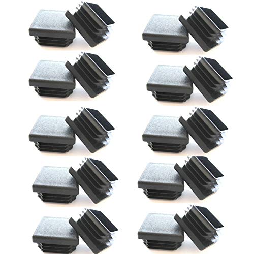 Up To 40% OFF 1 inch Square Tubing Black Plastic Plug,1 Inch End Cap 1x1 1x1 Fence Post Pipe Cover Tube Chair Glide Insert Finishing Plug,25 Pieces 