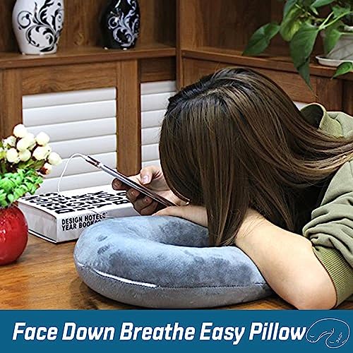 Image of ALN Premium Velvet Travel Neck Pillow for Travelling and Sleeping in Airplane Flight, Cab, Car, Train, Bus for Men and Women Head Rest Neck Holder Pillow for Pain Relief