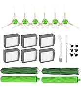 iSingo 交換用部品 iRobot ルンバ i7 i7+ 補充キット 高効率フィルター 6エッジスイープブラシ 2セット 多表面ゴムブラシ