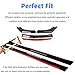 Universal Glossy Black&Red Front Bumper Lip Chin Spoiler Splitter Diffuser Guard Wing Protector Trim Car Body Kit with Glossy Black&Red Side Skirt Fit for Most Vehicles