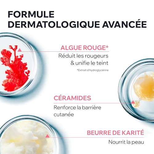 Uriage Roseliane Crème Riche Anti Rougeurs Beurre de Karité Extraits de Ginseng et Algues Apaise Hydrate Atténue les Rougeurs Confort Durable Peau Sèche et Sensible Non Comédogène 50ml - vue 5