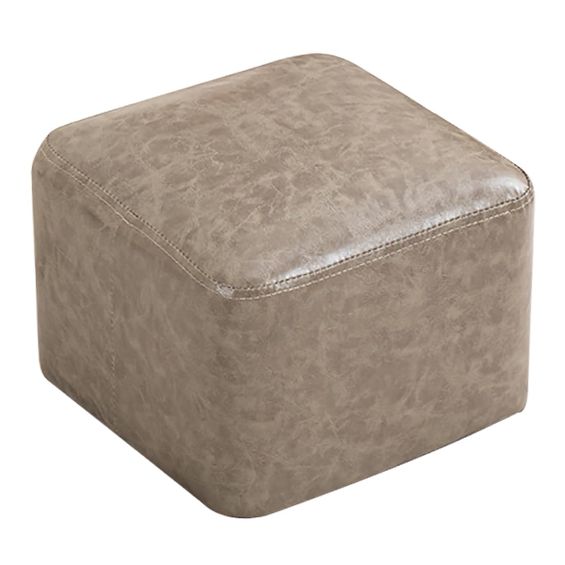Ottoman en cuir gris pour sublimer la décoration de votre salon