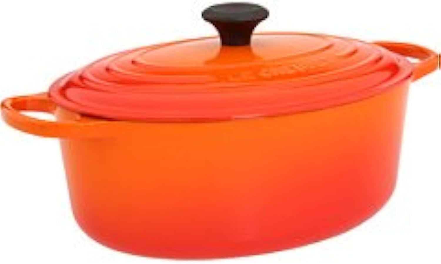 Le Creuset Enameled Cast Iron Signature Oval Dutch Oven, 6.75 qt., Flame