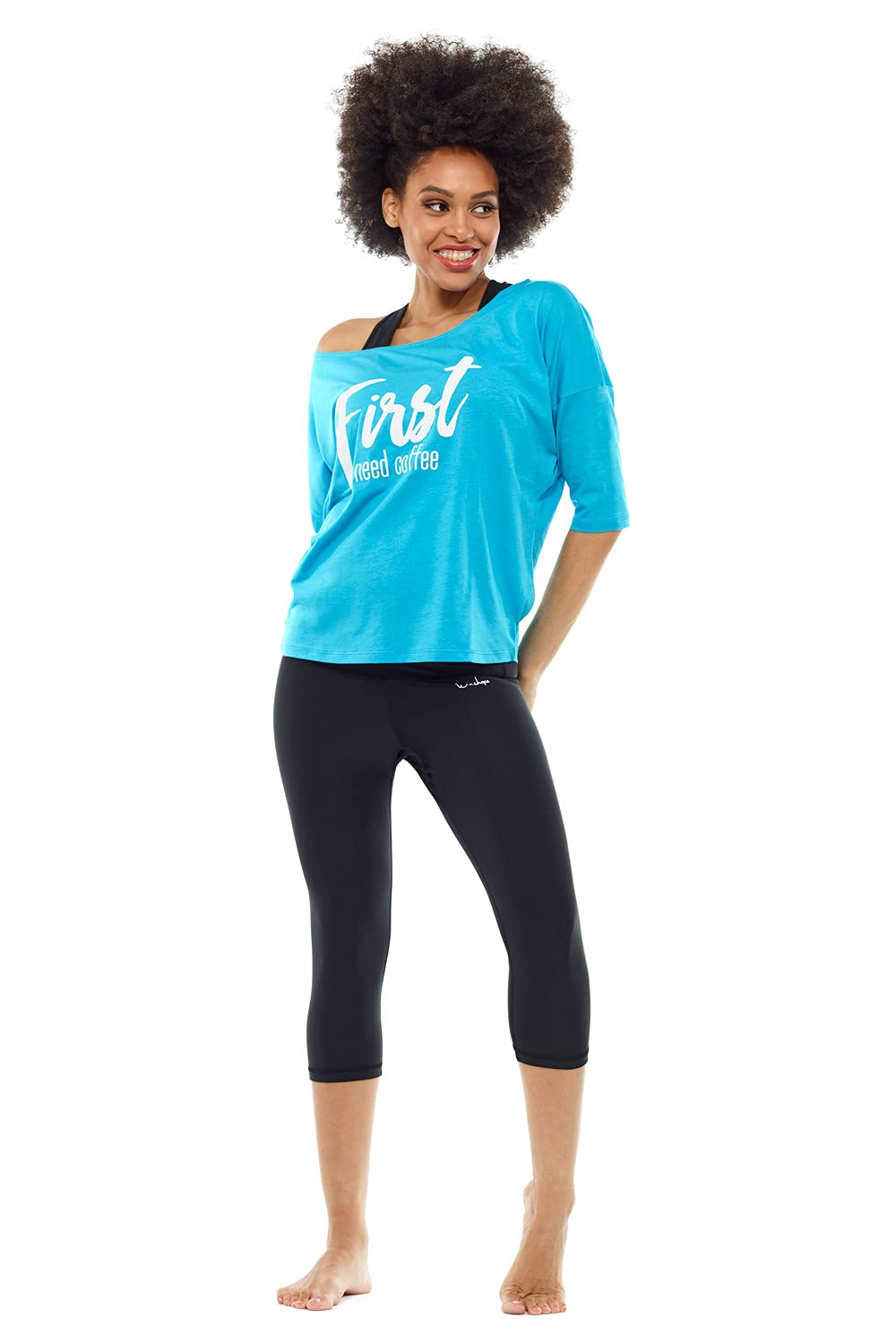 WINSHAPE Damen Leggings Winshape Damen Functional Power Shape 3/4-tights High Waist Hwl202