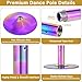 Professional 45mm Spin Dance Pole, Adjustable Height 7-9.1Ft Portable Stripper Pole, Heavy-Duty Steel Dance Poles for Home, Anti-Rust Finish, Dancing Poles for Club, Gym, Pub, Party, Colorful