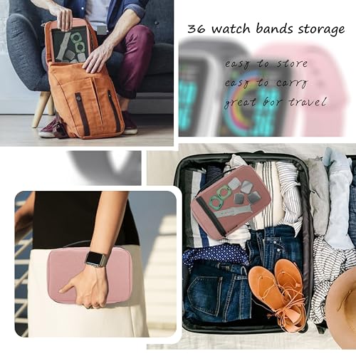 Image of PACMAXI 36 Watch Bands Storage Case - Holds 36 Bands, Fits Most Sizes, Organizer for Watch Straps & Accessories