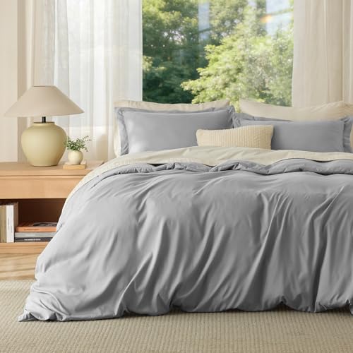 Bedsure Duvet Cover Full Size - Soft Double Brushed Bedding Set for Kids & Adults, Zipper Closure...