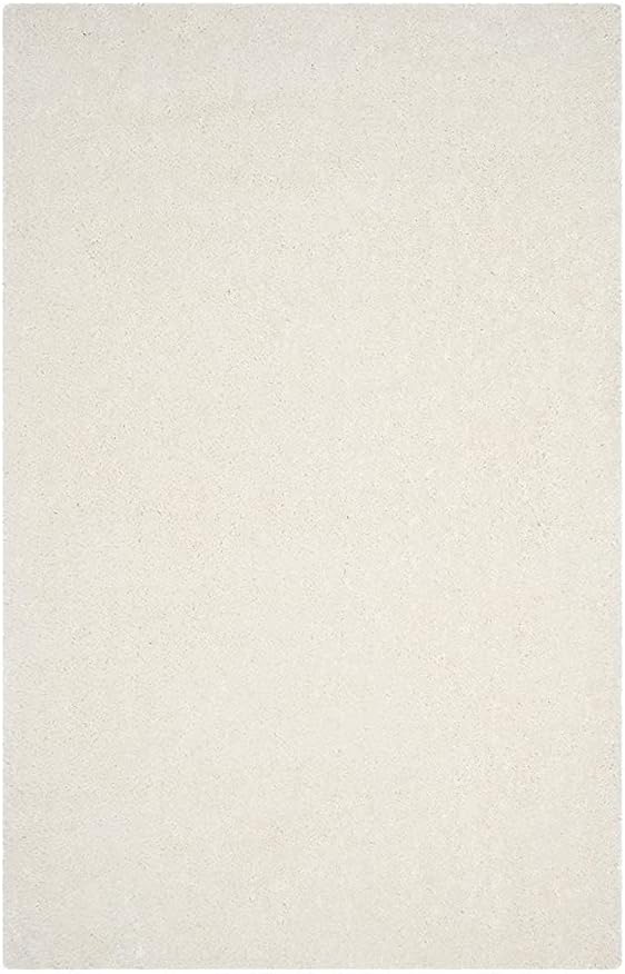 ZBLER Carpet Shaggy Super Soft Carpet for Home & Living Room (3x5 feet, Ivory)
