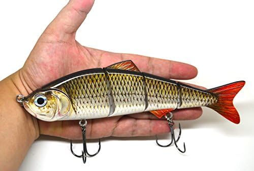 8" Multi Jointed Swimbait Fishing Lures Bait Baits Life-Like Lure Minnow Bass Pike Musky New