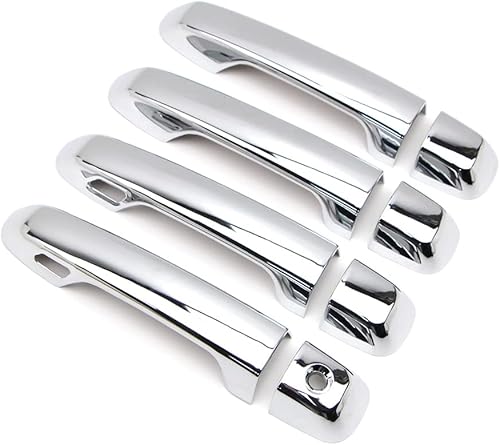 Miniatura 3 de Dreamseek Cubierta de manija de puerta para Toyota Land Cruiser Prado J150 J200 LC200 Lexus GX460 2010-2022 Molding Chrome Exterior Trim Decoración