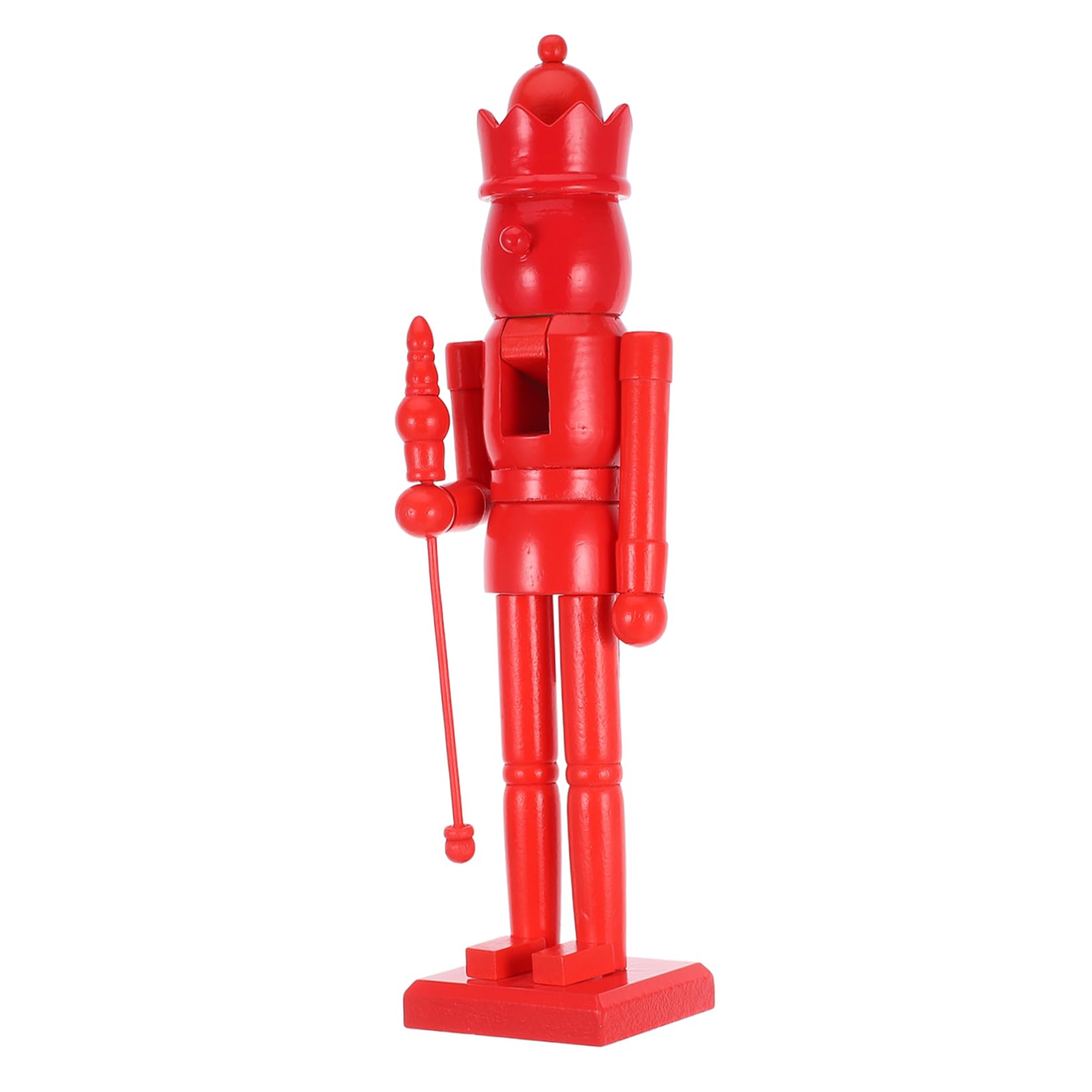 IMIKEYA Casse Noisette Casse-Noisette Vierge décor de Soldat en Noyer Casse-Noix de noël Casse-Noix à Personnaliser Accessoires pour Casse-Noix décoration de Noël de Bois Rouge
