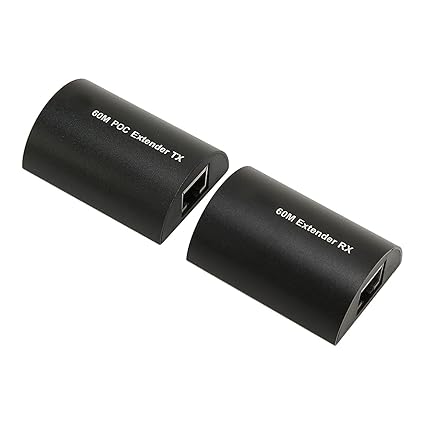 Ubersweet HD Multimedia Interface KVM Extender, Aluminum Alloy Reliable 197ft/60M High Tech Support HD Multimedia Interface Extender for PS3 for HD STB DVD (EU Plug)