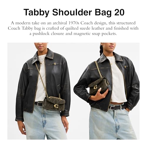 Image of COACH Women's Quilted Leather Tabby 20 Shoulder Bag