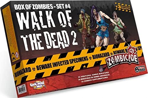 Zombicide: Box of Zombies – Set #4: Walk of The Dead 2 - Expand Your Zombicide Horde! Cooperative Strategy Game with Tabletop Miniatures, Ages 14+, 1-6 Players, 1 Hour Playtime, Made by CMON