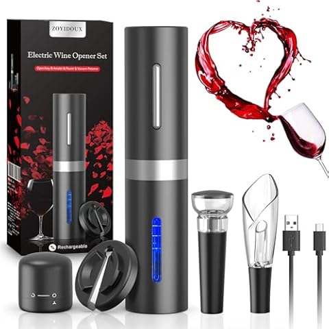 6-in-1 Rechargeable Electric Wine Opener Set Cover