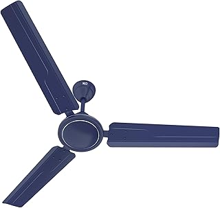 Havells REO Vaayu 1200 mm ES Ceiling Fan | High Speed, High Air Delivery | Strong & Powerful Copper motor, Air Delivery: 220CMM| RPM: 370| 2 Year Warranty | (Pack of 1, Matt Blue)