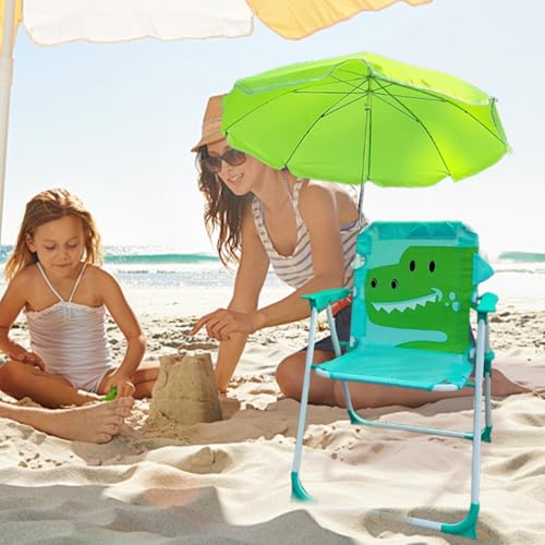 Chaise de plage avec parasol de transport pliable extérieur - 4