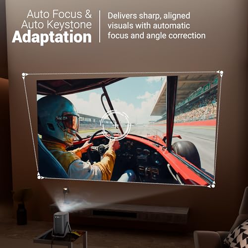 Image of Zebronics Official Google TV Projector, 7500 Lumens, 4K Support, 200 inch Display, Auto Focus & Keystone, 270 Tilt, Portable Home Theater Cinema,Netflix, Prime, WiFi, BT, HDMI ARC (PixaPlay 77G)