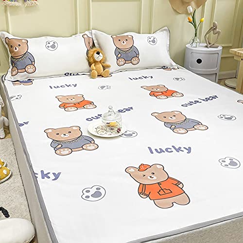 ATHUAH ATHUAH Tapete de verão legal de desenho animado capa de cama protetor de colchão protetor de