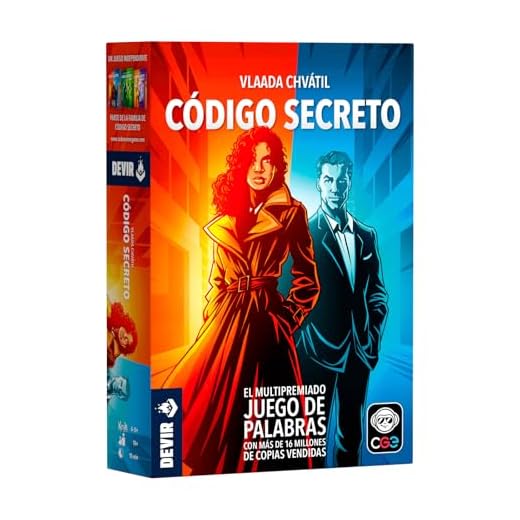 Devir - Código Secreto, Juego de Mesa, Juego de Mesa con Amigos, Juego para fiestas, Juego de Mesa Adultos, Edad 10 años (BGCOSE)
