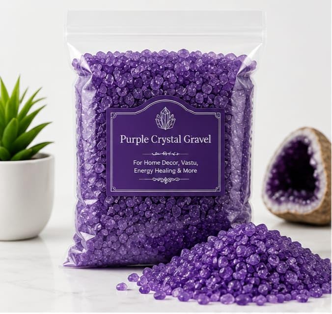 Shineaura Purple Crystal Gravel for Home Decor and Vase Filling | Reusable & Durable, DIY Craft Supplies, Aquarium Decoration, Indoor Plant Filler, Resin Art Chips-image-43