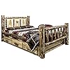 Montana Woodworks Glacier Country Collection King Bed Daybed US Standard Stain Clear Lacquer Finish
