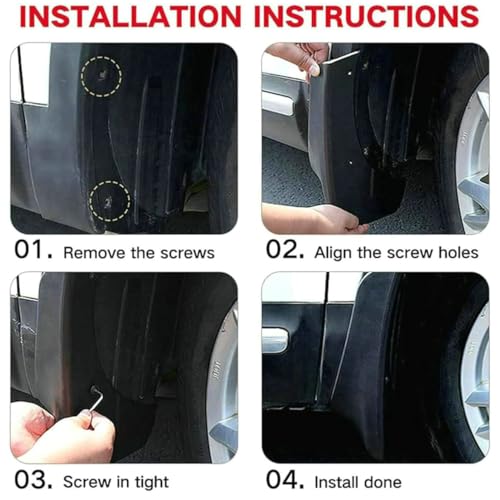 Image of 4Pcs Splash Guards Mud Flaps Guards Fender Mudguard Protector Accessories for Mazda CX-5 2022 2023 2024 2025