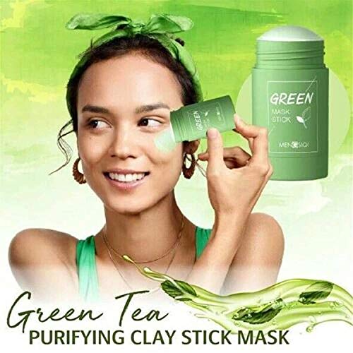 Green Tea Purifying Clay Stick Mask, Face Moisturizes Oil Control, Deep Clean Pore, Improves Skin,for All Skin Types Men Women 1pcs