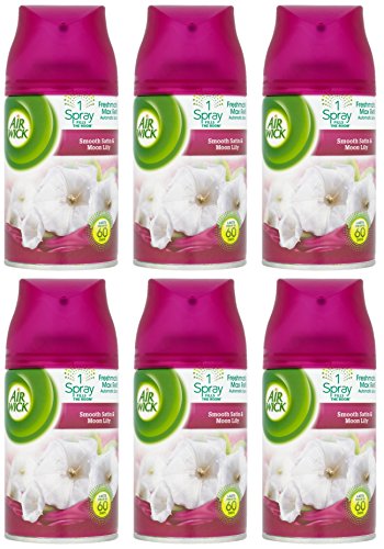 6 recharges automatiques Airwick Freshmatic Max Smooth Satin & Moon Lilly 250 ml Cover