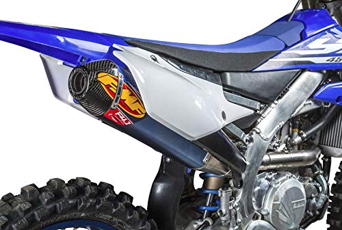 FMF Racing 044445 Factory 4.1 RCT Slip-On - Blue Anodized Titanium Muffler - Titanium Midpipe - Carbon Endcap