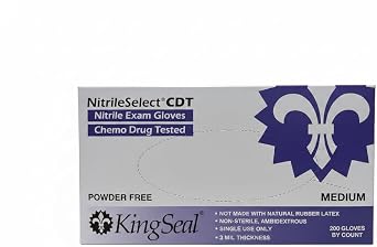 KingSeal NitrileSelect Nitrile Exam Gloves, 3 MIL - Medium