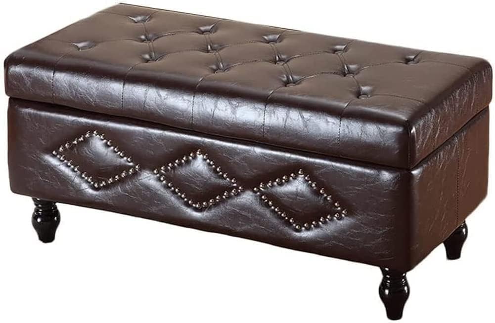 Reposapiés con almacenaje, Taburete con almacenaje, Tela, Taburete Multifuncional para Mesa de Centro, Taburete con almacenaje, sofá, Cambiador de Zapatos, reposapiés, Taburete con