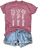 Magical Shirt Women Science Fiction Lover Shirt Cartoon Tshirt Family Vacation Tee Tops Pink