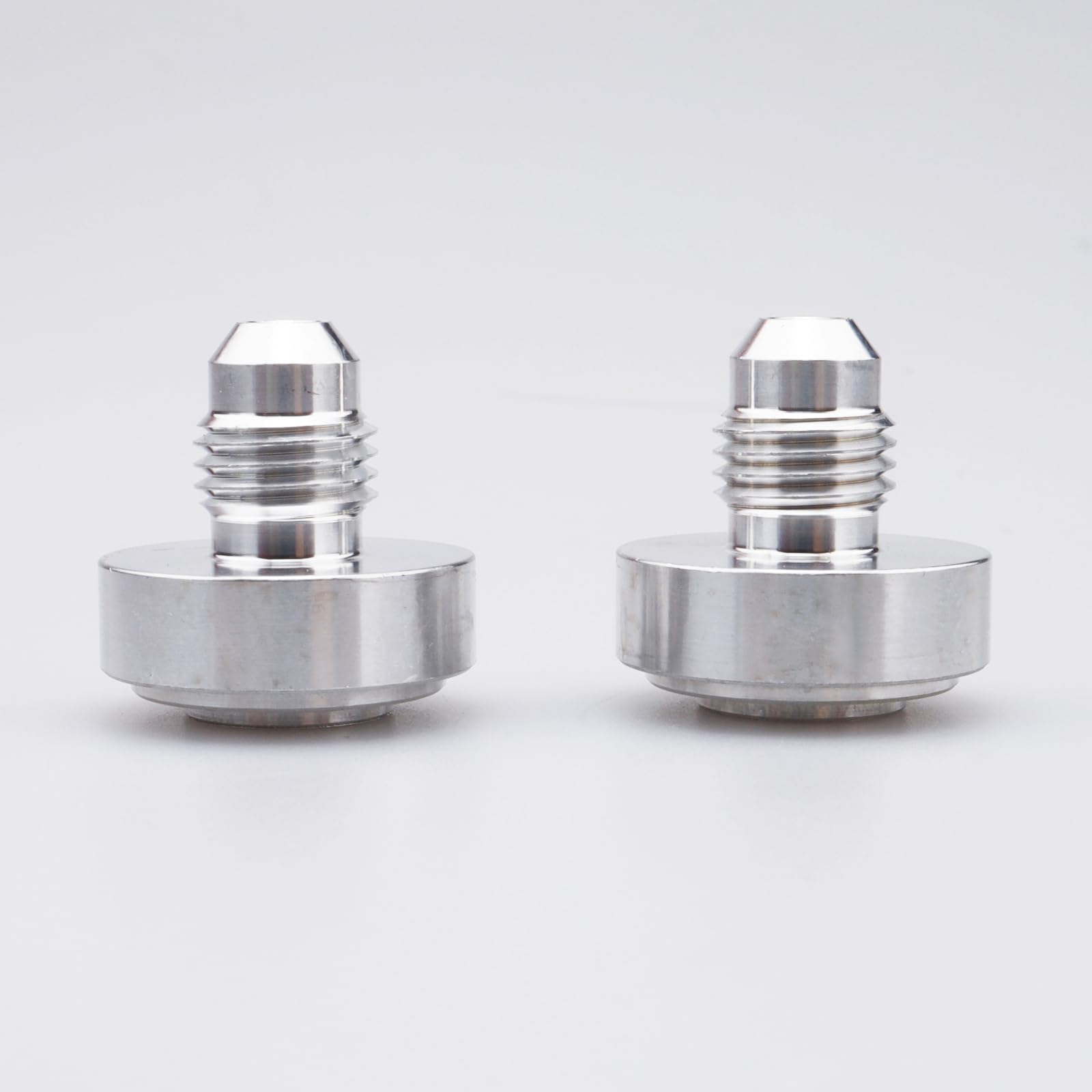 Tapón de aluminio AN4 soldable y resistente para tanques de combustible, rosca macho