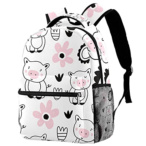 Sac à dos de voyage pour soulager le dos des enfants avec ce cartable dessiné à la main