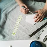 OAOSDH 2 sztuki linijki do ubrań, patchwork, narzędzia do szycia, akrylowa linijka do szycia, narzędzia pomiarowe, trwała linijka do szycia.