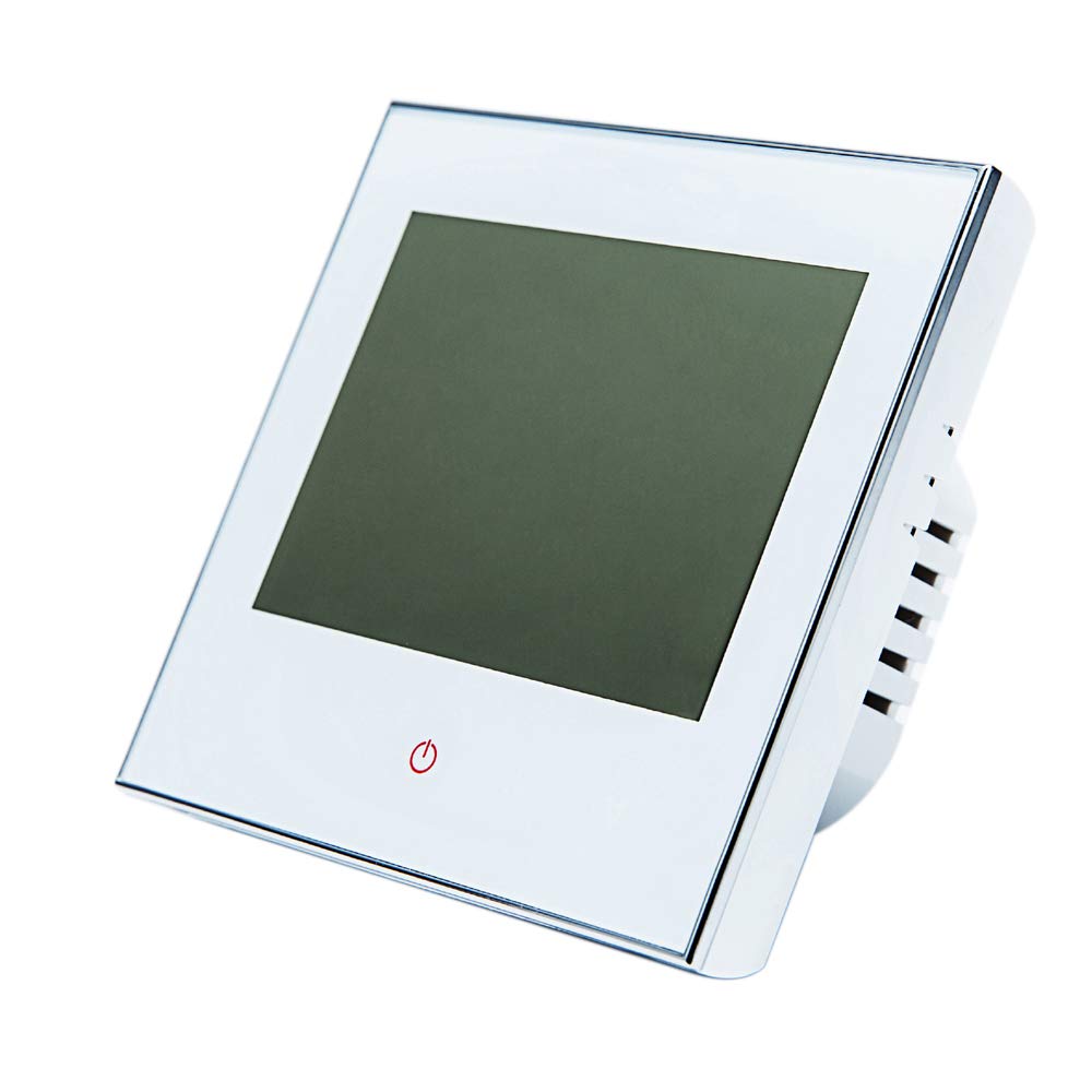 Decdeal Termostat pokojowy, ogrzewanie podłogowe, ogrzewanie elektryczne, termostat 16 A, 95-240 V, tygodniowy, programowalny ekran dotykowy LCD, termostat ścienny