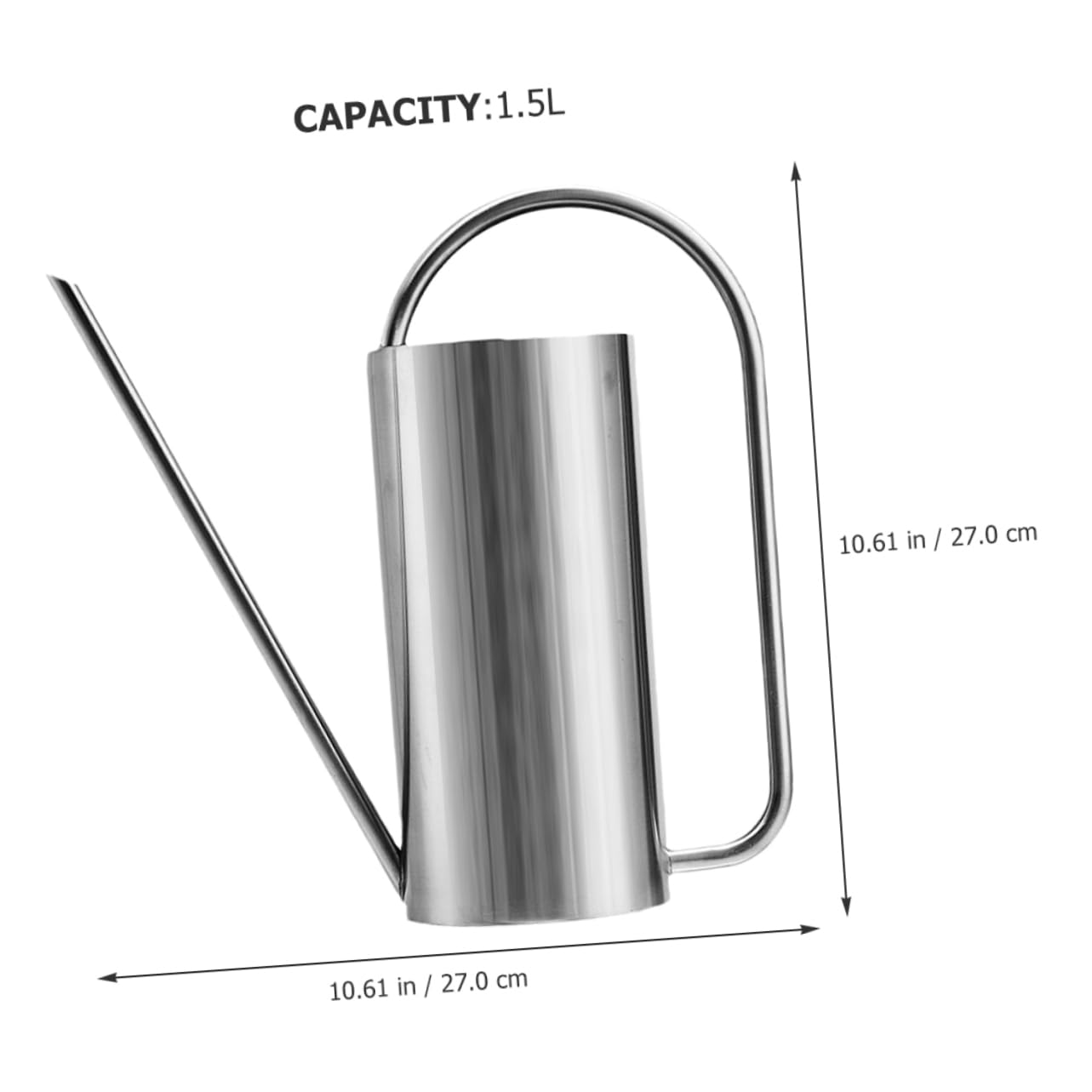 ifundom Annaffiatoio in Acciaio Inox Annaffiatoio Vintage Per Piante Da Interno Brocca Con Beccuccio Lungo Vaso Per Innaffiare in Metallo