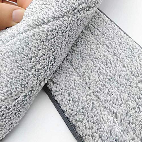 Image of 6 Pack Microfiber Mop Head 15 Inch Heavy Duty Reusable Floor Mop Refill Pads for Hardwood FloorsMachine Washable Dry Wet Cleaning