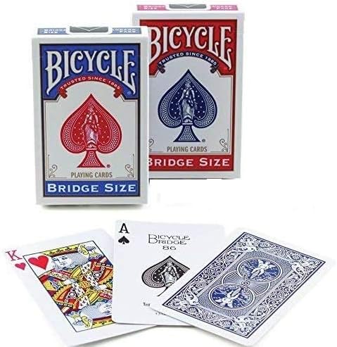 Bicycle Playing Cards Bridge Narrow Size - 12 Decks 6 Blue 6 Red…